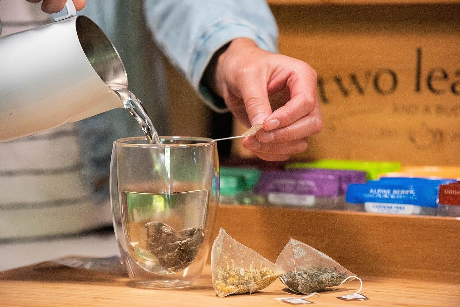 100 Count Pyramid Sachets of Whole Leaf Organic Green Tea - Light & Sweet Flavor