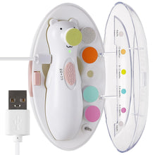 Load image into Gallery viewer, Rechargeable Baby Nail Clippers with Interchangeable Heads - Gentle &amp; Efficient