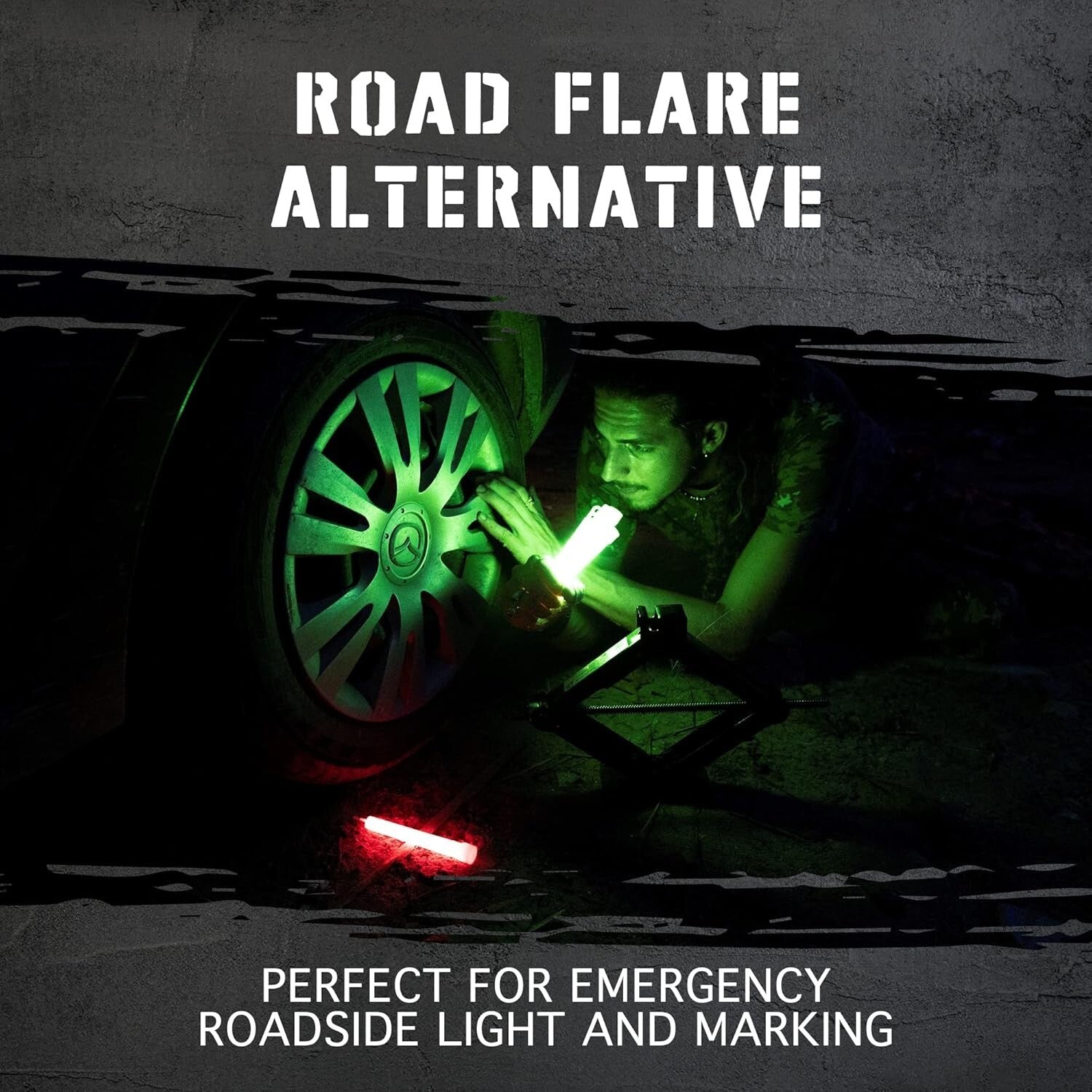 50 Pack Emergency Glow Sticks - 12 Hour Ultra-Bright Illumination for Safety