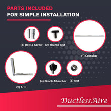 Load image into Gallery viewer, Universal Mini Split Wall Mount Bracket - 9000-36000 BTU Support, Complete Kit