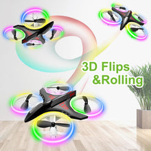 Load image into Gallery viewer, Lightweight 4.9-Inch Children’s Drone - Crash-Proof LED &amp; 15 Min Flight Time