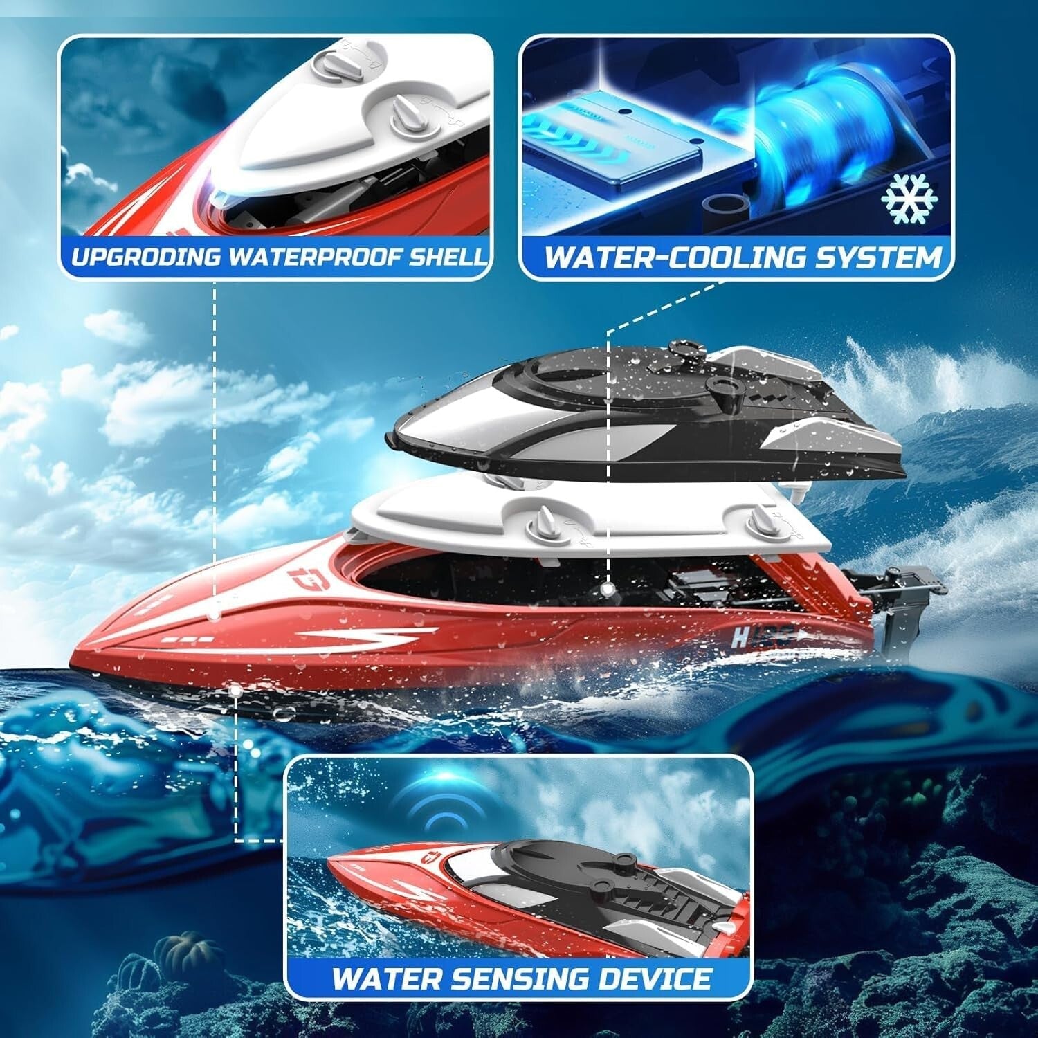 Exciting 20+ MPH Racing Boat with Self-Righting Design - Perfect Outdoor Gift