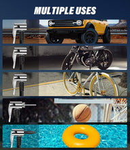 Load image into Gallery viewer, Rechargeable Air Compressor with LED Light - Ideal for Tires &amp; Inflatables