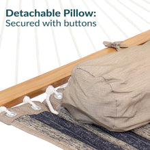 Load image into Gallery viewer, Mountainside Quilted Double Hammock with Spreader Bars - Lightweight &amp; Stylish