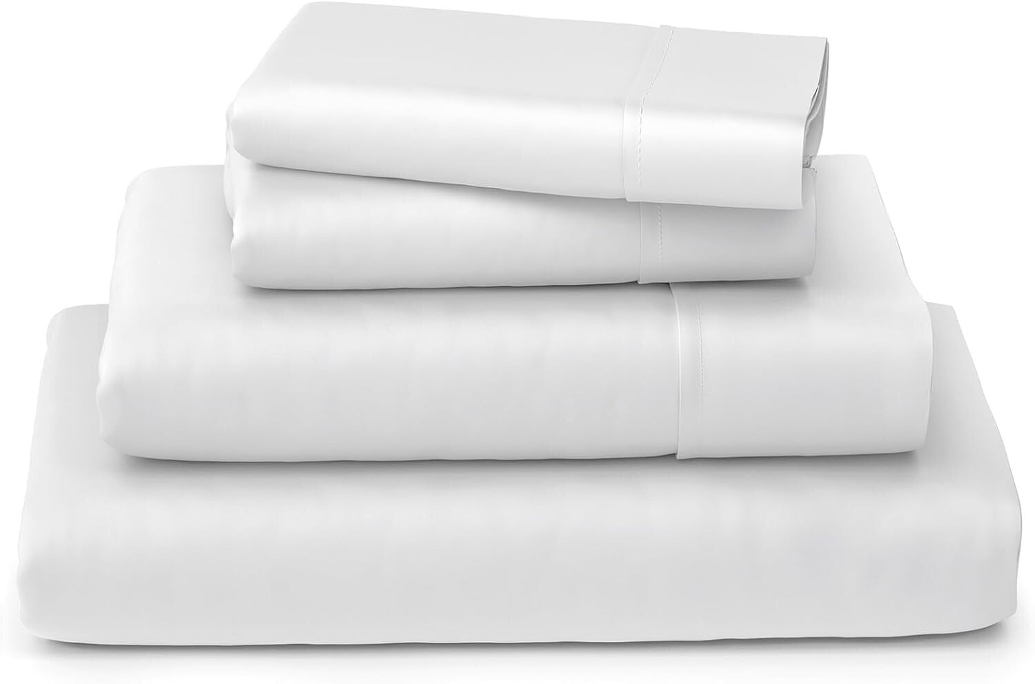 4-Piece Queen Bedding Set - Soft Bamboo Sheets with Deep Pockets & Easy Care