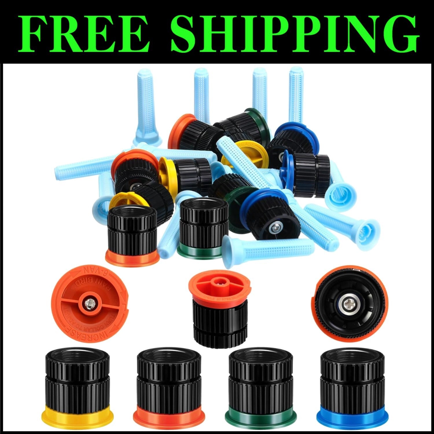 Complete 16 Pcs 4/6/8/10 Van Sprinkler Nozzles: Save Water & Enhance Lawn Care