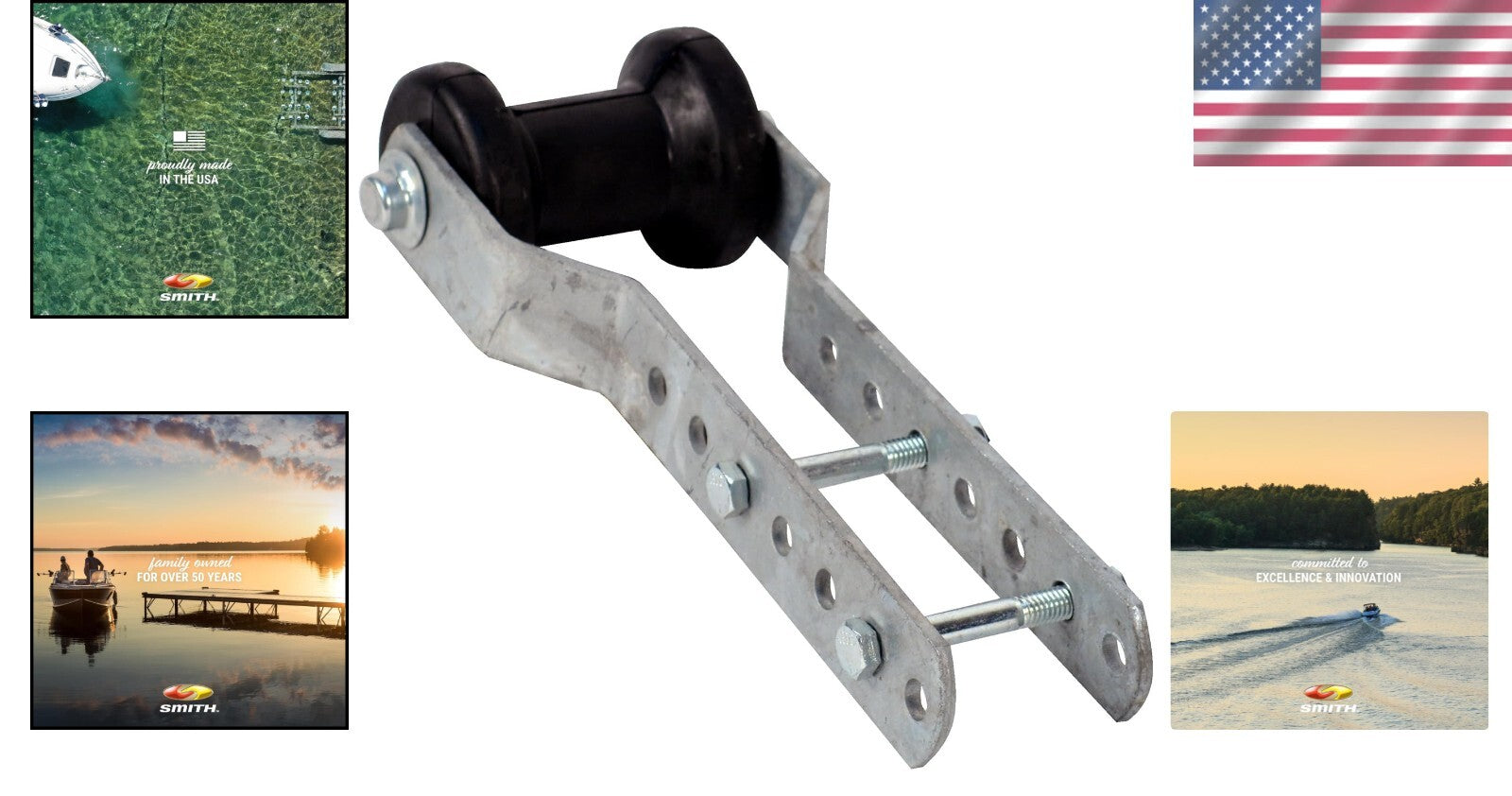 2" Adjustable Keel Roller Bracket for Boat Trailer - Heavy-Duty Black Accessory