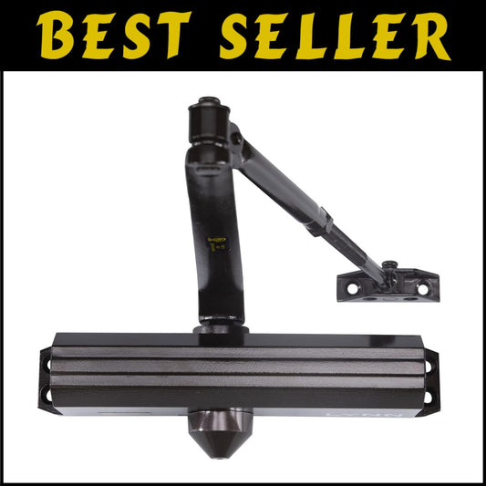 Surface Mounted Commercial Door Closer - Adjustable Size 1-6, Dark Bronze Finish