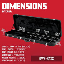 Load image into Gallery viewer, Locking Latch Bass Guitar Case - Hard-Wood Protection for Electric Instruments