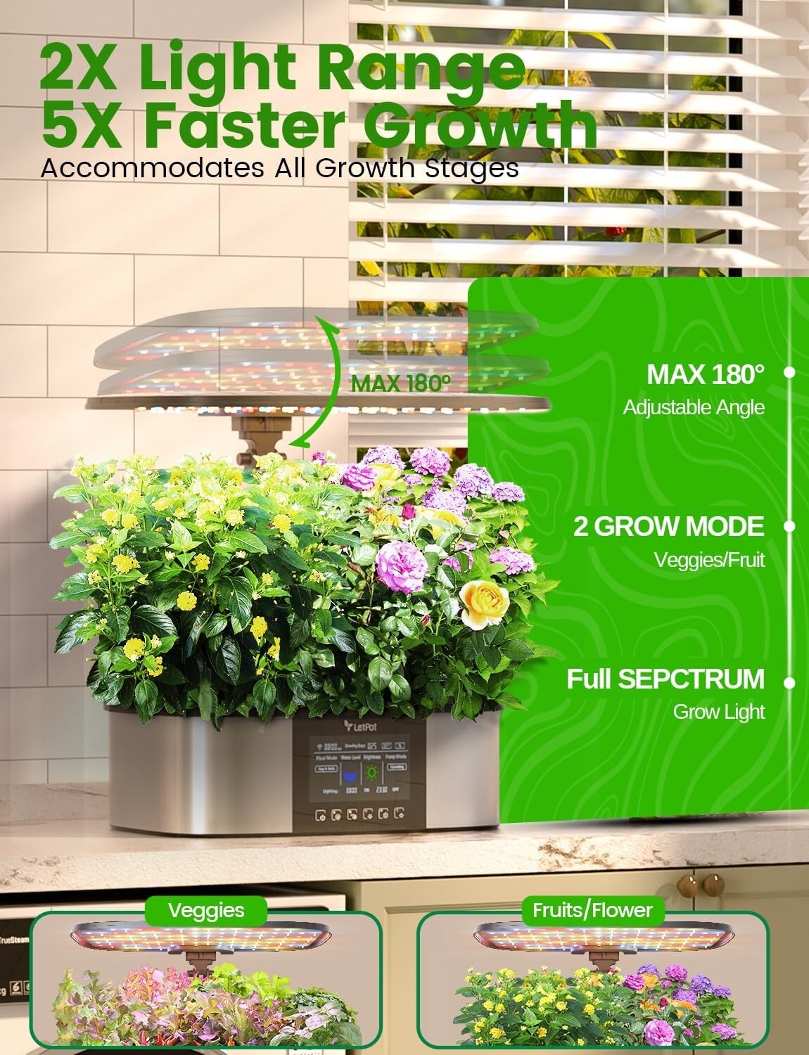 Effortless Hydroponic Gardening System with App Control & 300% Growth Speed