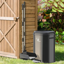 Load image into Gallery viewer, Portable 18L Dog Poop Can &amp; Metal Pooper Scooper - Odor-Controlled &amp; Stylish