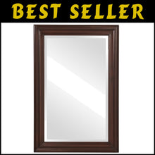 Load image into Gallery viewer, Rectangular Chocolate Brown Mirror - Framed Vanity Beauty for Any Room (24 x 36)