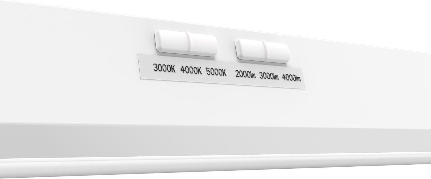 Energy-Efficient LED Ceiling Fixture - 4000 Lumen, Selectable White for Kitchens