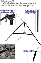Load image into Gallery viewer, Camp-Ready Durable Lantern Stand with Dual Hooks &amp; Tripod Design - D-240, D-243