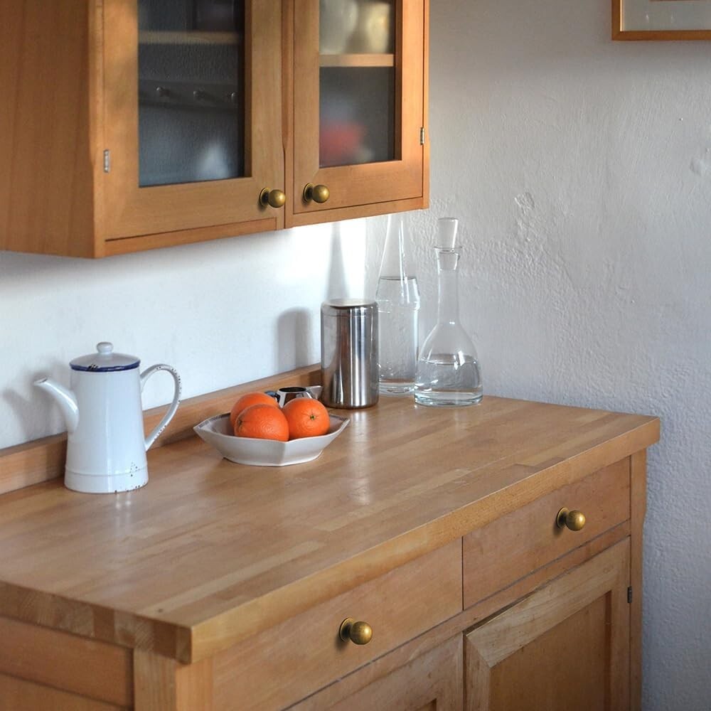 Durable Antiqued Brass Cabinet Knobs - Set of 12 with Ergonomic Grip