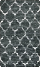 Load image into Gallery viewer, 3x5 Moroccan Trellis Rug - Stylish Dark Grey Non-Slip for Living Room &amp; Kitchen