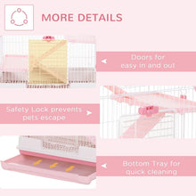 Load image into Gallery viewer, Spacious Wheeled Small Animal Hutch with Removable Tray - Perfect for Bunnies