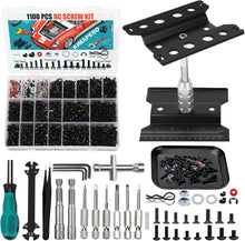 Load image into Gallery viewer, Versatile 1100-Piece RC Screw Kit &amp; Efficient Work Stand for All Scale Cars