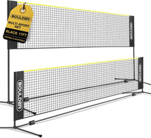 Load image into Gallery viewer, 17ft Portable Multi-Sport Net: Foldable Badminton &amp; Pickleball Height Adjustable