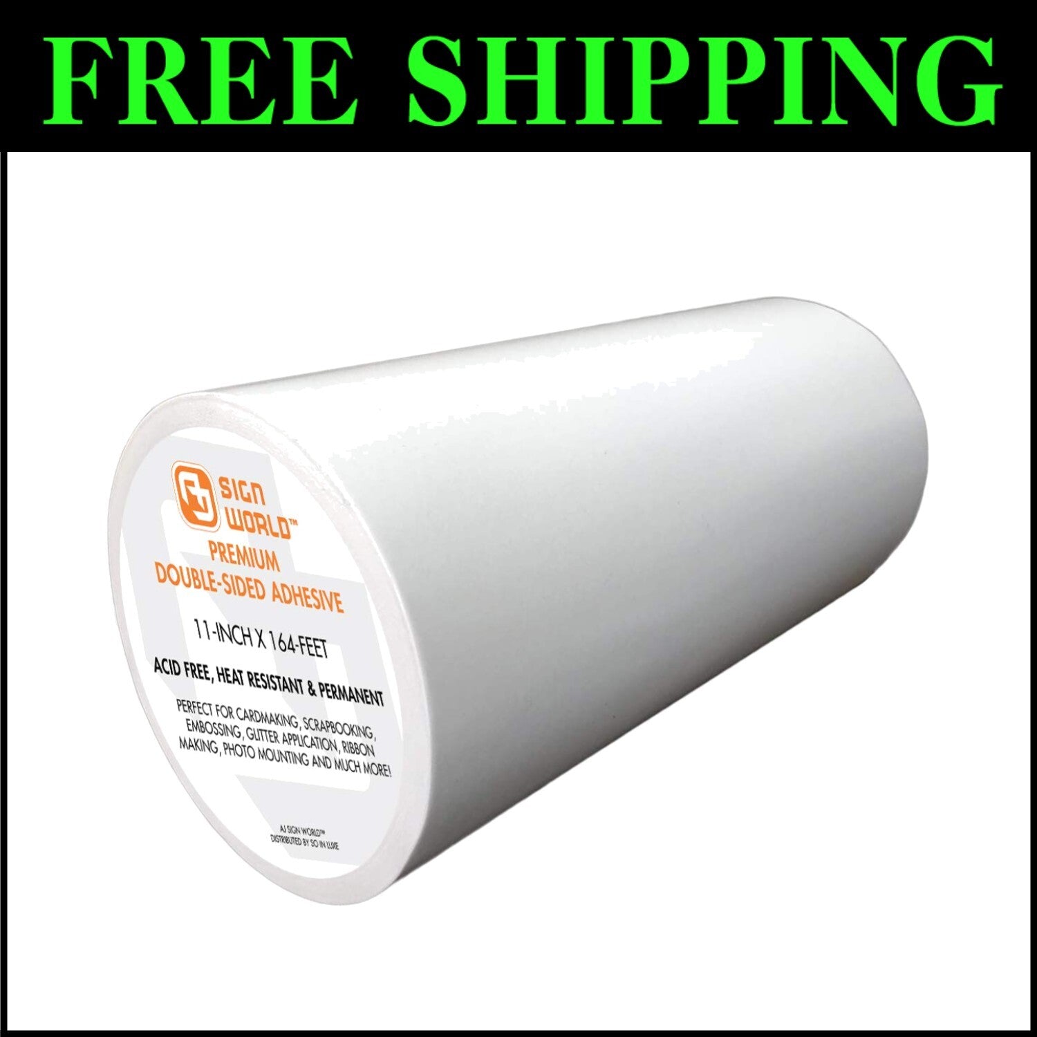 Extra-Long 11" Ultra-Thin Double-Sided Tape - Perfect for All Crafting Needs