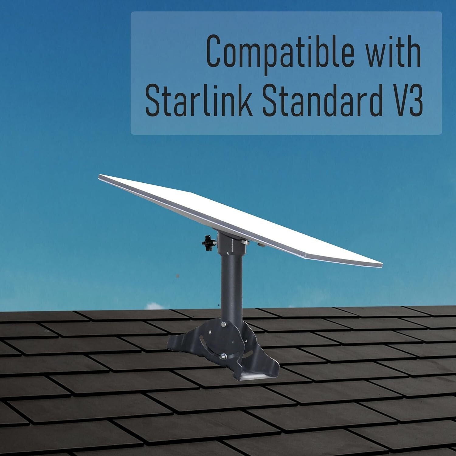 Premium Powder Coated Roof Mount for Starlink Gen 3 - Weather Resistant Design