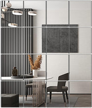 Load image into Gallery viewer, Elegant Frameless Glass Mirror Tiles - 16 Functional Pieces for Home Decor