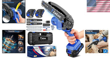 Load image into Gallery viewer, Cordless 6-Inch Mini Chainsaw - Lightweight Handheld Electric Saw for Gardeners