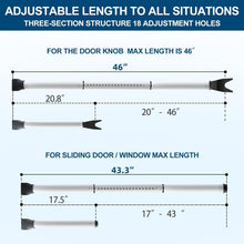 Load image into Gallery viewer, Two 46-Inch Adjustable Door Lock Bars - Effortless Security for Home &amp; Travel