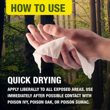 Load image into Gallery viewer, USA Made Ivy X Poison Ivy Treatment Wipes - 50 Pack for Every Outdoor Adventure