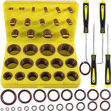Load image into Gallery viewer, 382 PCS Viton O-Ring Kit — 30 SAE Sizes for Automotive &amp; Aerospace Repairs