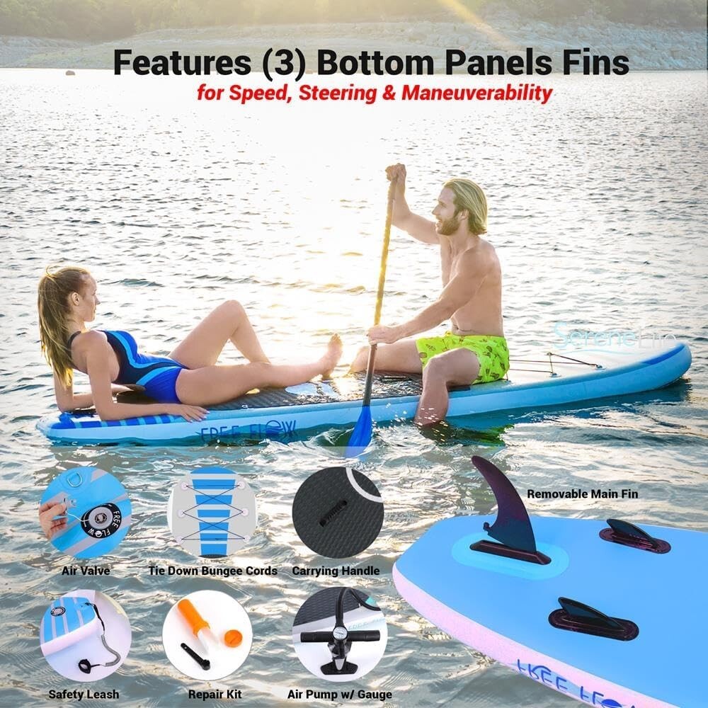 Lightweight 126'' Paddle Board with Complete SUP Accessories - 350 lbs Capacity