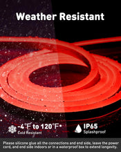 Load image into Gallery viewer, Weather Resistant 16.4FT LED Neon Rope Light - Connectable &amp; Dimmable Red Glow