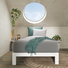 Load image into Gallery viewer, Arnav Twin Bed Frame in White – Strong Steel Construction, Headboard Compatible