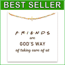 Load image into Gallery viewer, Charming 925 Silver and Gold Cross Bracelet with Meaningful Message - Gift-Ready