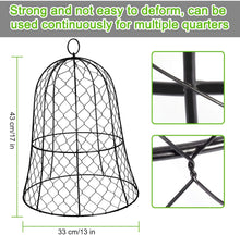 Load image into Gallery viewer, Space-Saving 6 Set Garden Cloches, 13"D x 17"H for Rabbits and Birds Deterrent