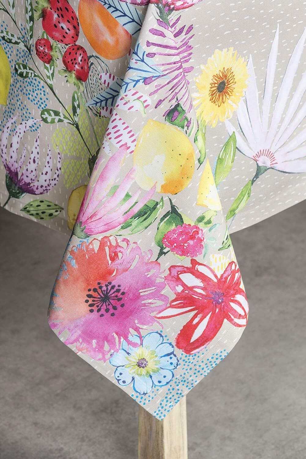 Elegant 100% Cotton Table Cloth 60 x 90 Inches for All Occasions - Jardin D'Ete