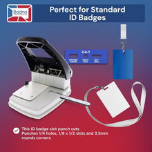 Load image into Gallery viewer, Professional 3-in-1 ID Badge Slot Punch for Seamless Card Creation - Black