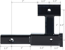 Load image into Gallery viewer, Premium Dual Receiver Hitch Extension - Fits 2-Inch Hitches, 5000 lbs Capacity