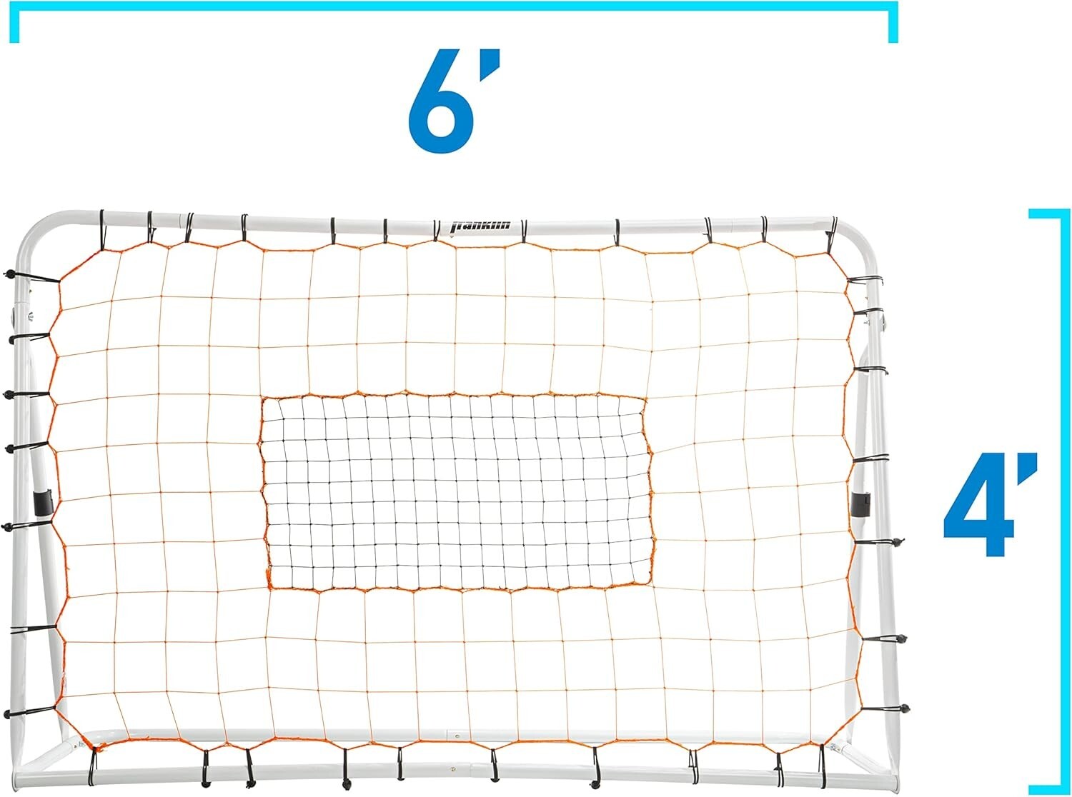 Backyard Adjustable Soccer Rebounder - Reliable 6' x 4' Net for All-Weather