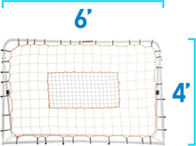 Load image into Gallery viewer, Backyard Adjustable Soccer Rebounder - Reliable 6' x 4' Net for All-Weather