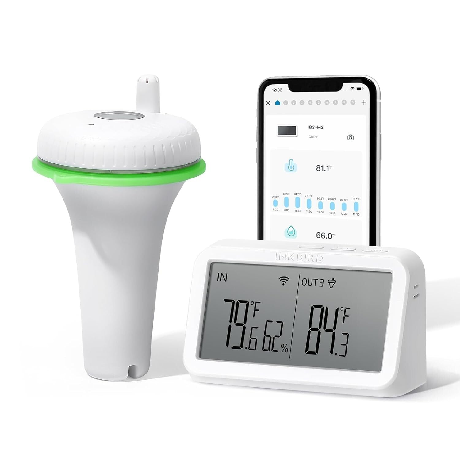 Advanced Waterproof WiFi Pool Thermometer with Accurate Sensor for Smart Pools