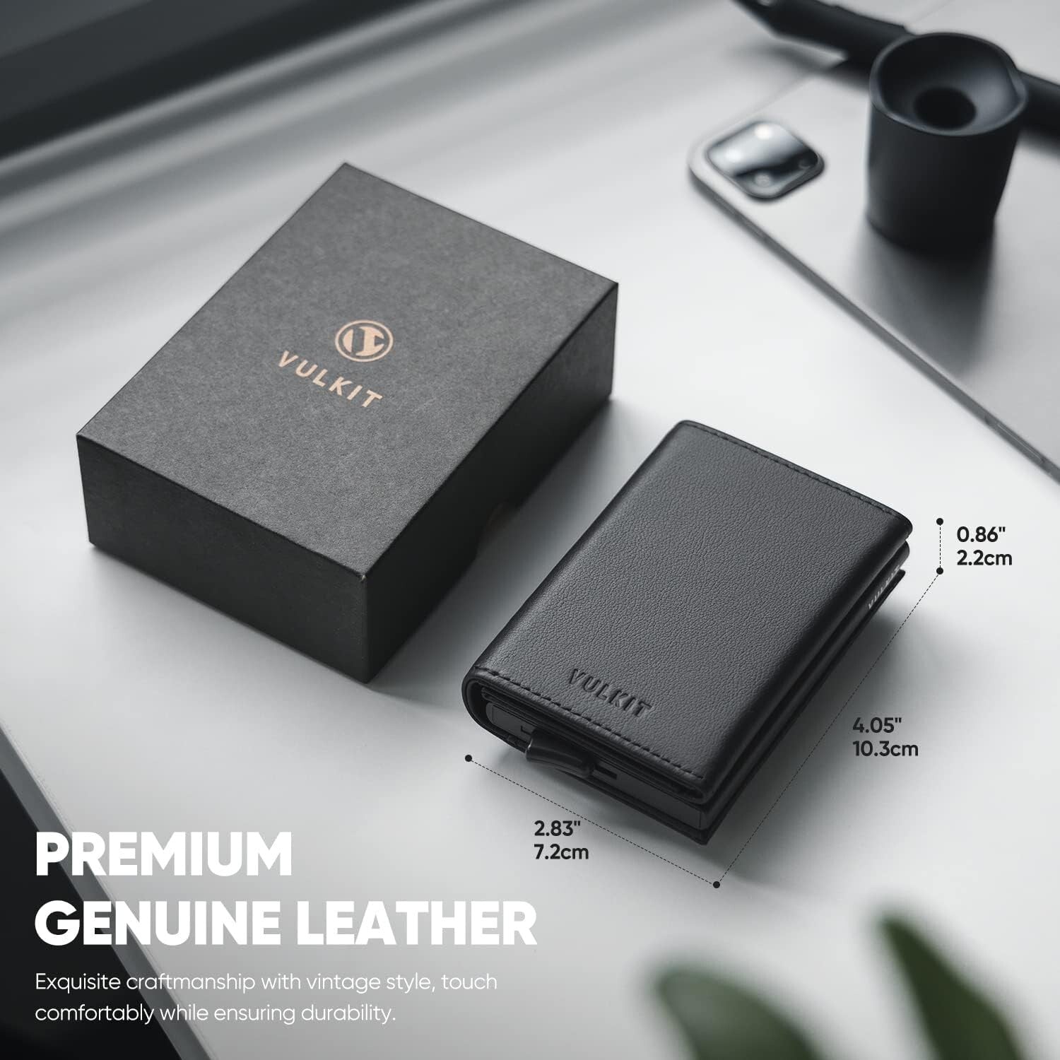 Exquisite Hand-Stitched Leather Wallet with Multiple Card Slots - Perfect Gift