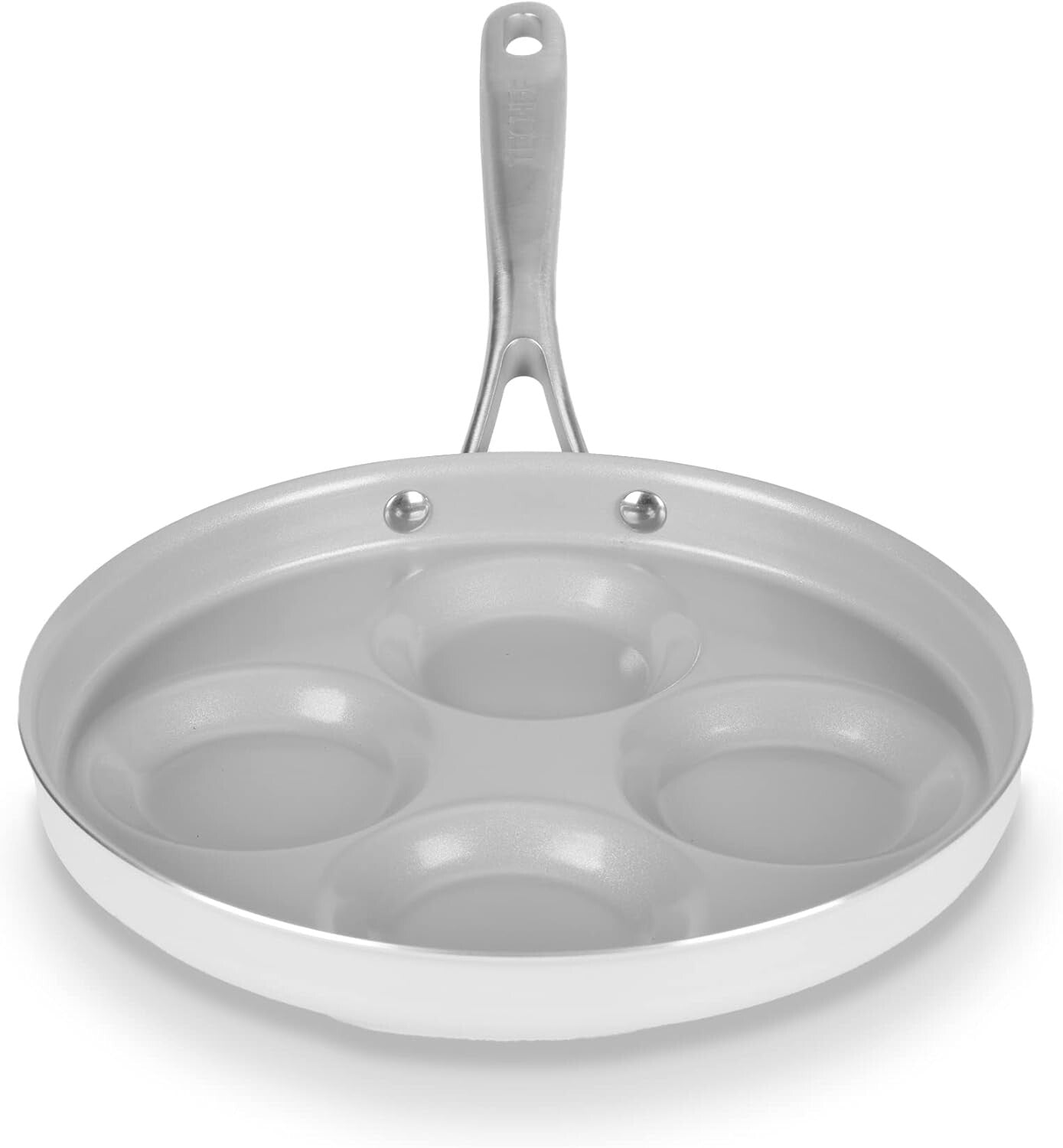 CeraTerra Nonstick 4-Cup Egg Frying Pan - PFAS & PFOA Free Ceramic Quality