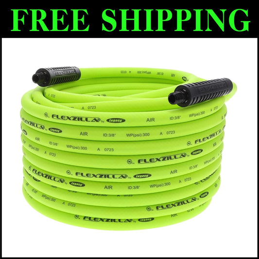 Durable 3/8 in. Air Hose, 100 ft Length with Crush-Resistant Aluminum Fittings