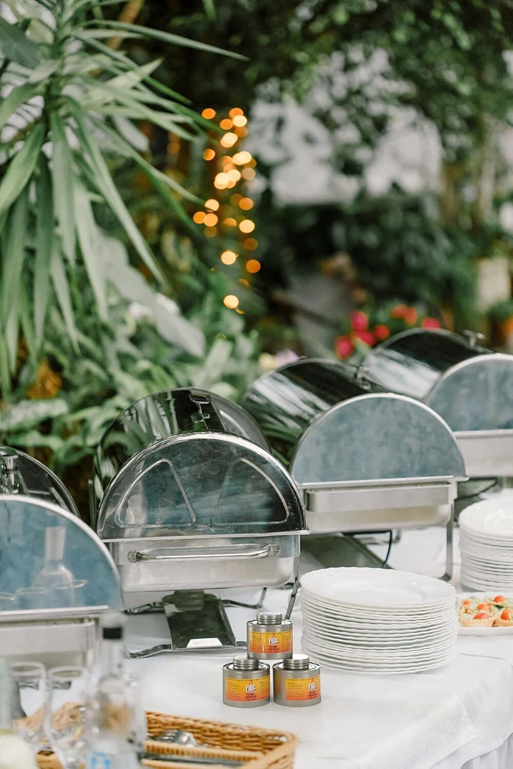 Premium 6-Hour Chafing Fuel 2-Pack Cans for Events | Wick Set with Opener