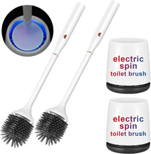 Load image into Gallery viewer, High-Speed Rotating Electric Toilet Brush with Removable Silicone Head &amp; Holder
