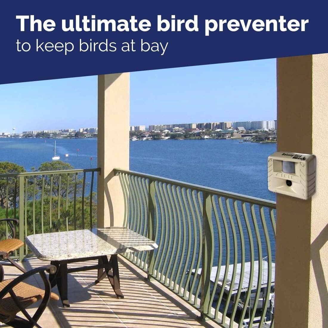 Adjustable Ultrasonic Bird Repeller - Safe and Effective Outdoor Protection