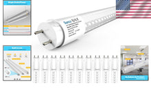 Load image into Gallery viewer, Sunco 4ft LED Tube Lights, 10-Pack, Single Ended Power, Ballast Bypass, Modern