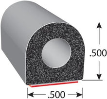 Load image into Gallery viewer, Versatile 25' D-Shaped Weather Seal - EPDM Foam with 3M Adhesive for Home &amp; RVs