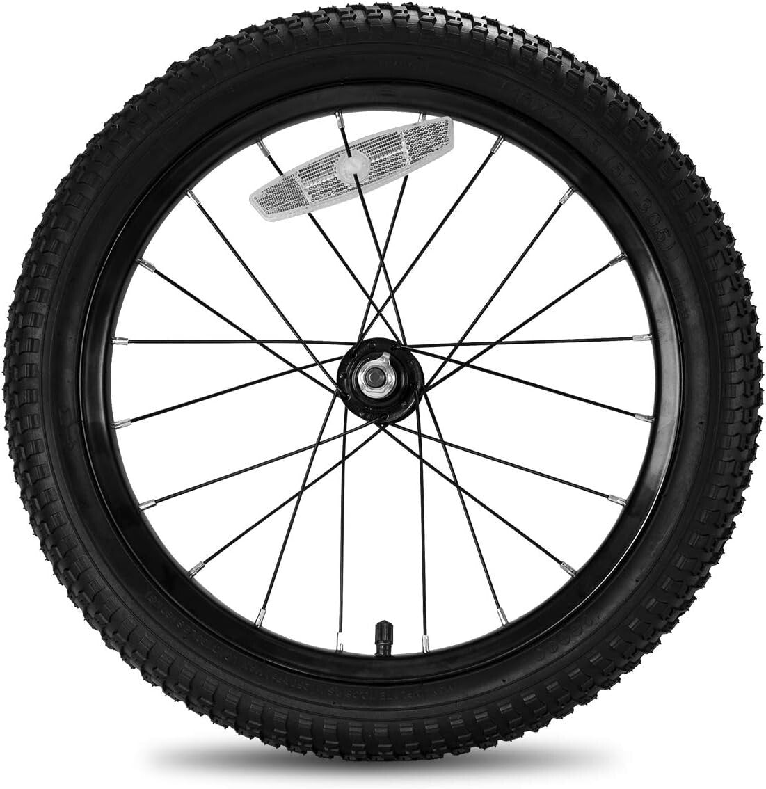 Kids Bike Front Wheels - 16 Inch Solid Rubber Tires for Smooth Riding Experience